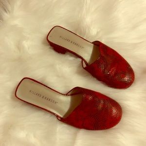 90s vintage Hilliard and Hansen mules